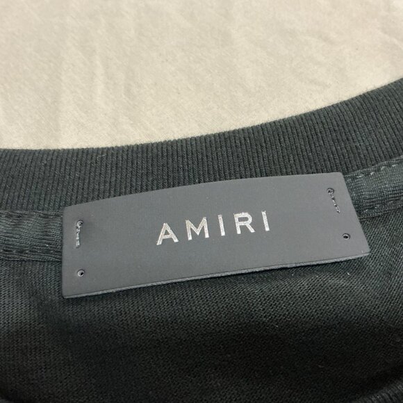 Black Amiri T-shirt flaming letters - Picture 4 of 5